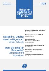 Cover of Blätter für deutsche und internationale Politik